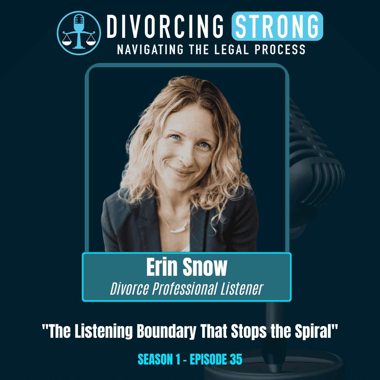 S1:E35 – Coercive Control & Emotional Abuse Recovery: Erin Snow on High-Conflict Divorce, Being Heard & Healing After Divorce episode artwork