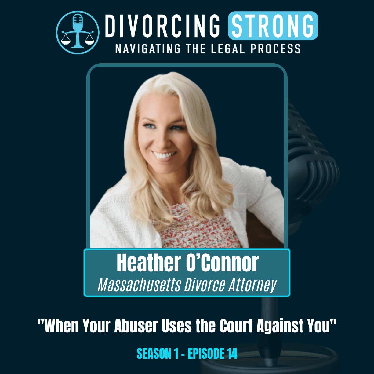 S1:E14 – HEATHER O'CONNOR "When Your Abuser Uses the Court Against You" episode artwork