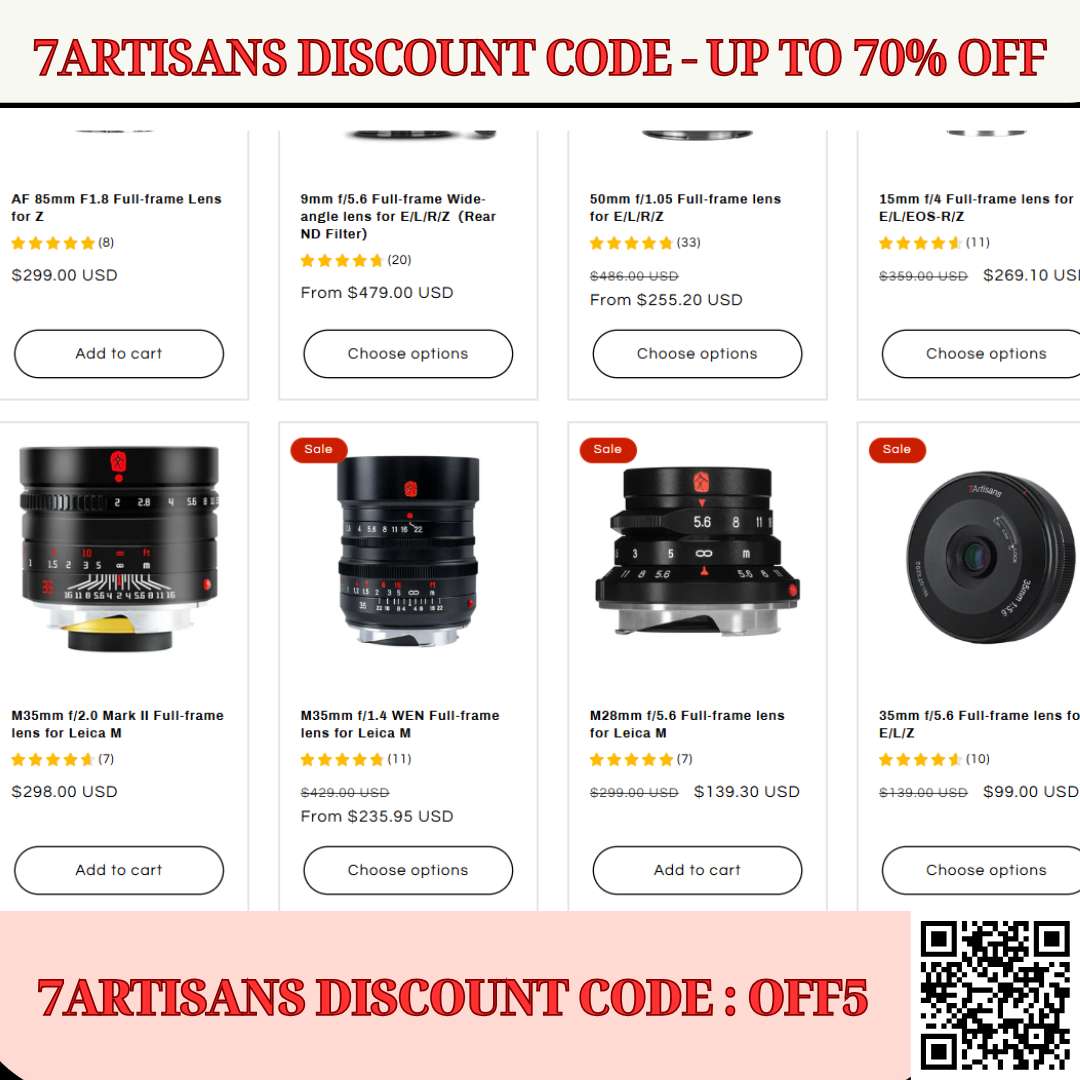 7artisans discount code: OFF5 - Up to 70% Off episode artwork