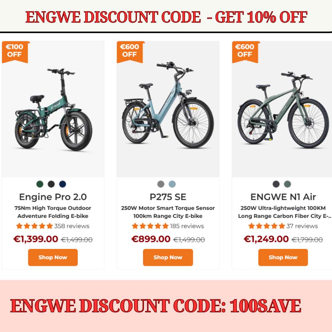 Thinking about your next e-bike? Engwe Ebikes discount code: 100SAVE – Unlock instant 10% OFF episode artwork