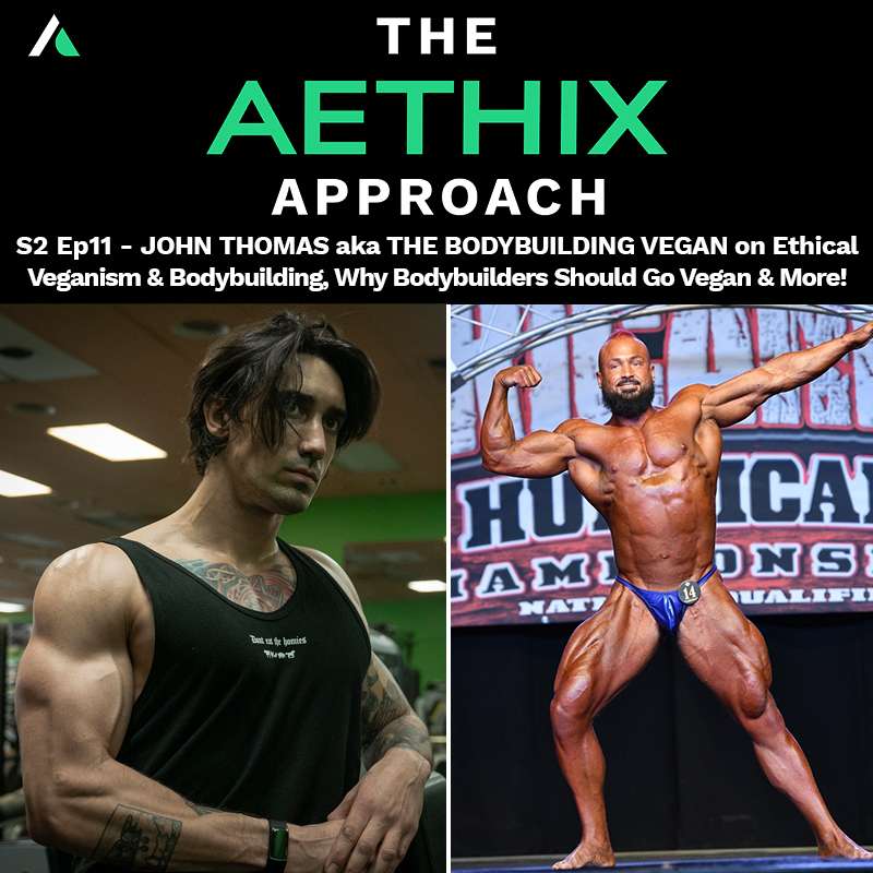TAA-S02Ep11 - JOHN THOMAS aka THE BODYBUILDING VEGAN on Ethical Veganism & Bodybuilder, Why More Bodybuilders Should Go Vegan, Childhood Bullying, Subsidies & More! episode artwork