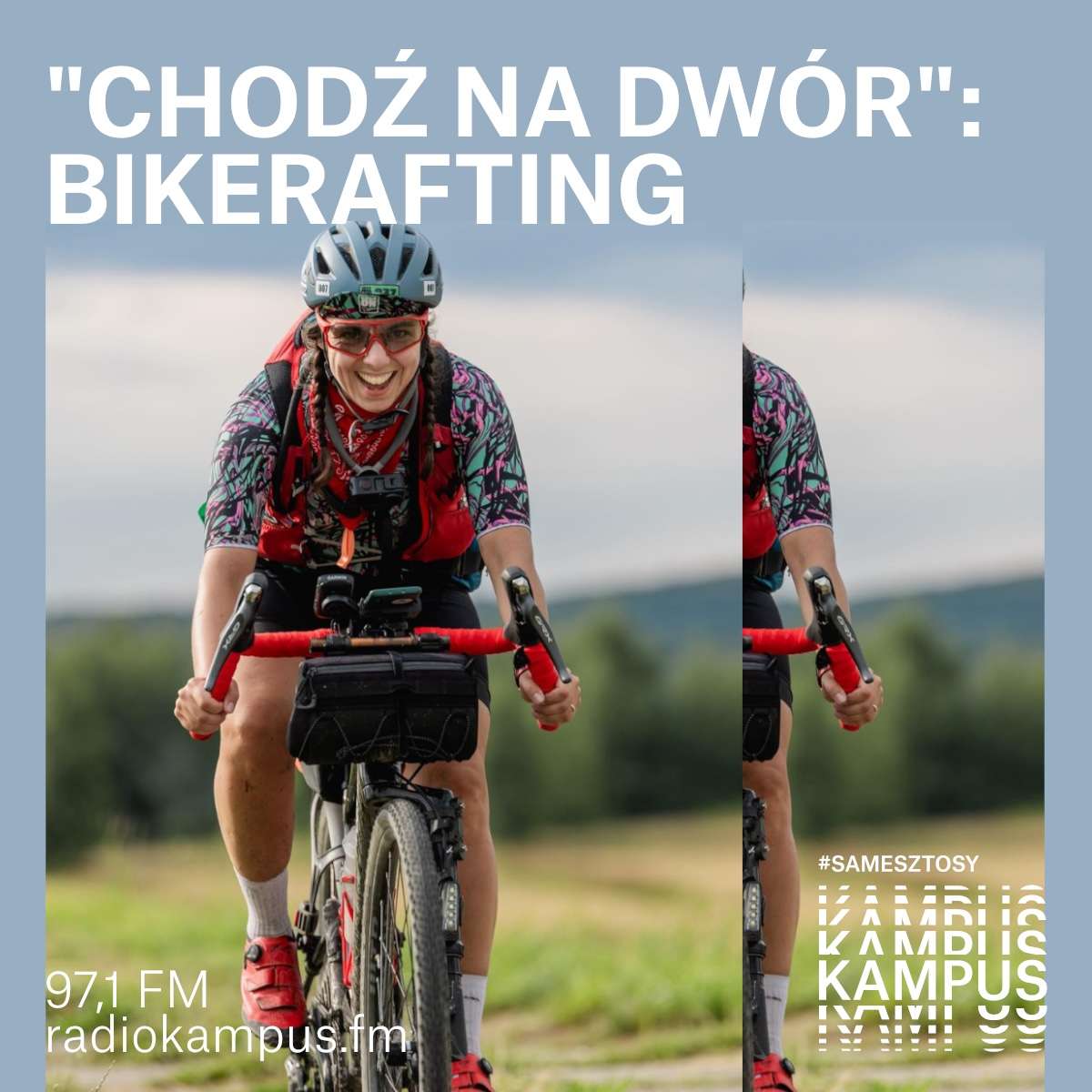Z rowerem po rzece - bikerafting
