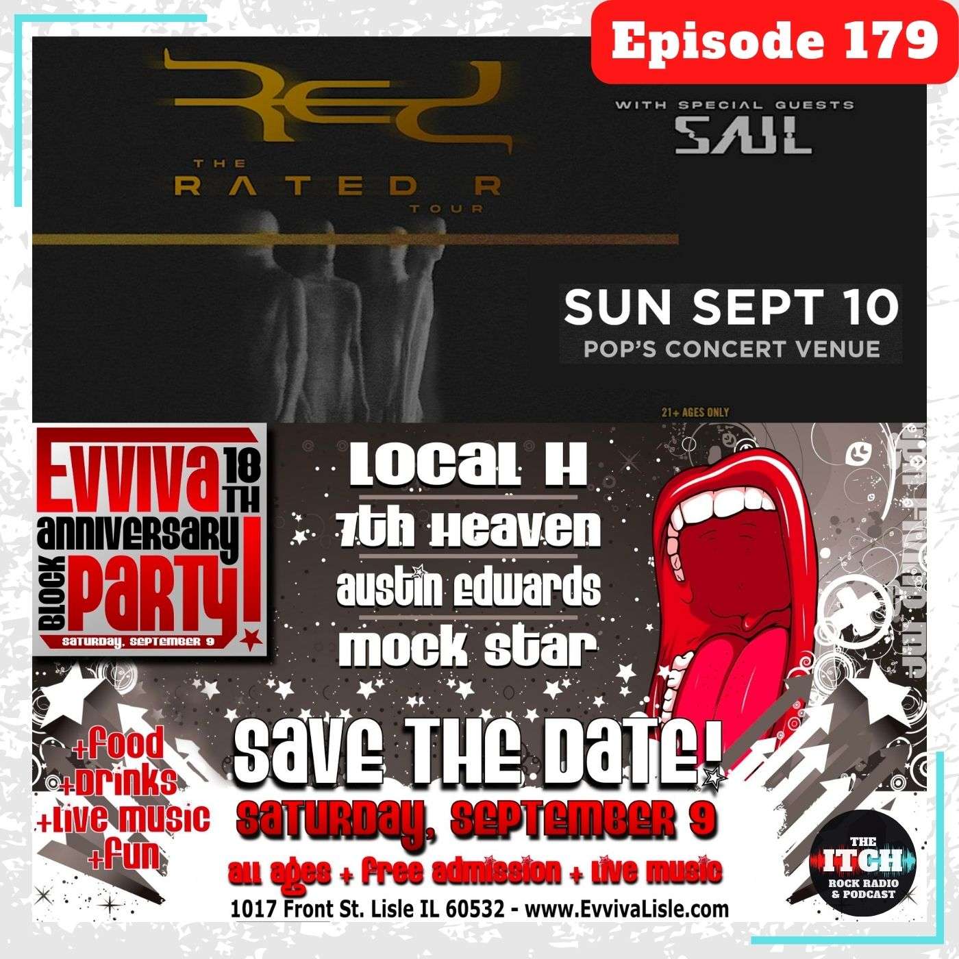 E179 The Itch On Tour: Red & SAUL + Local H