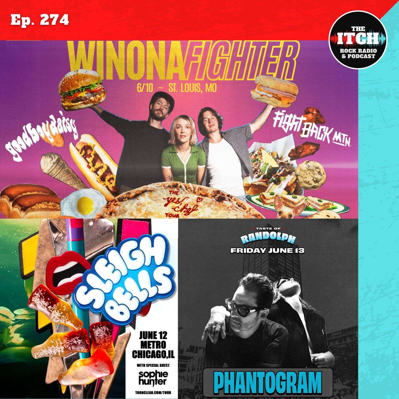 E274 Concert Catch-up: Winona Fighter, Good Boy Daisy, Sleigh Bells, Sophie Hunter, Phantogram, and more!