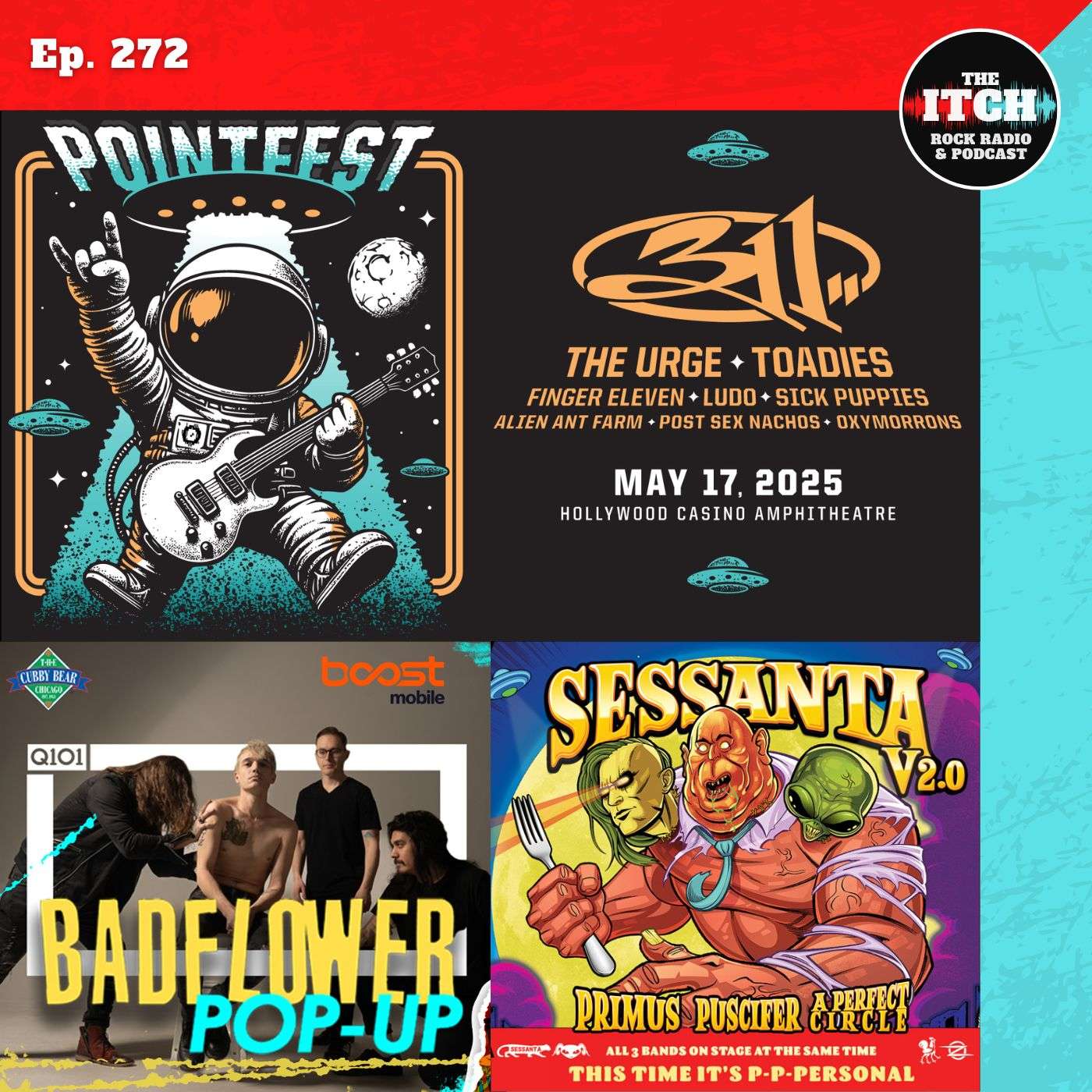 E272 Concert Catch-up: Pointfest, Primus, Puscifer, A Perfect Circle, and Padflower... er, Badflower