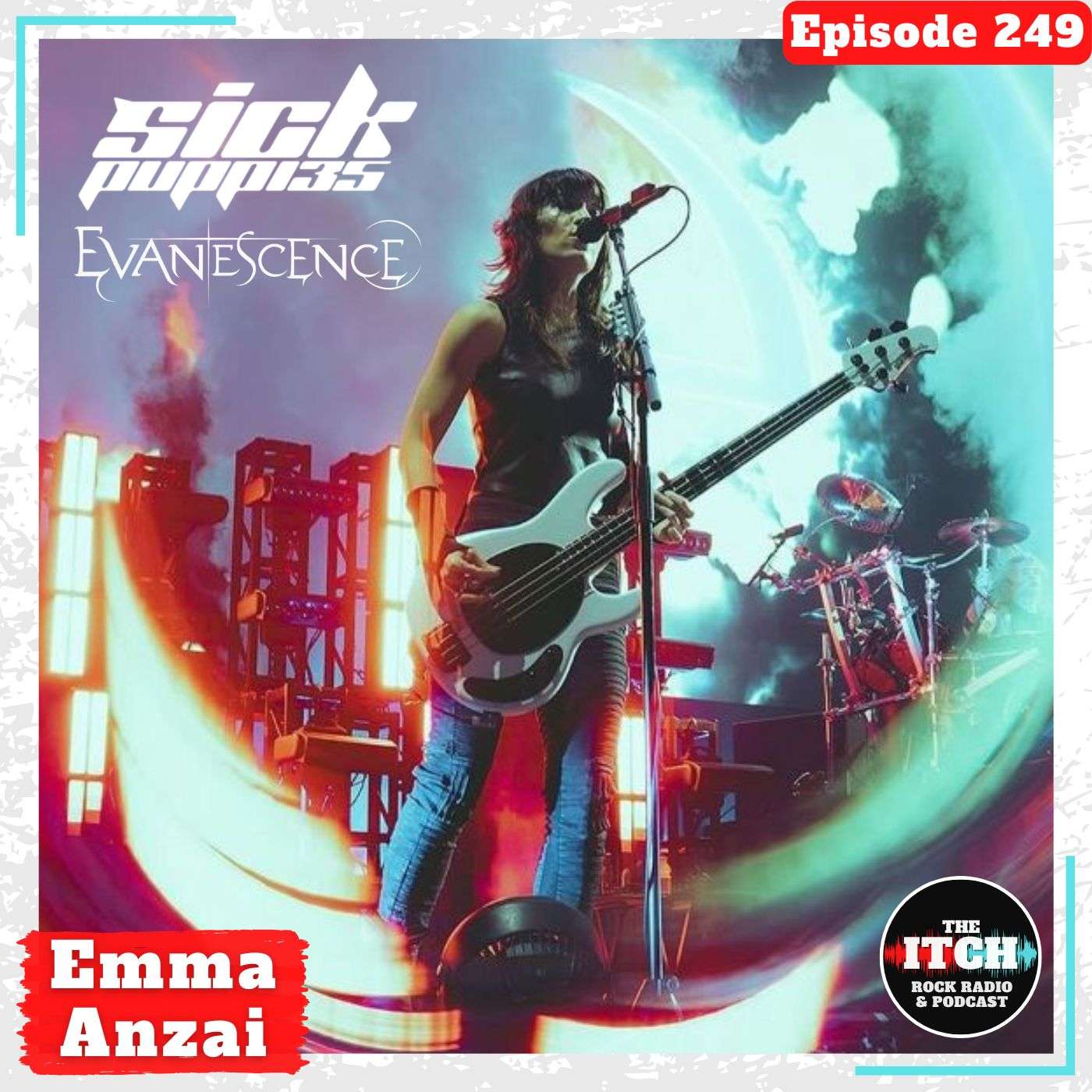 E249 Emma Anzai of Sick Puppies & Evanescence on Bass Solos, Beastie Boys, and Metallica and Halestorm Tours