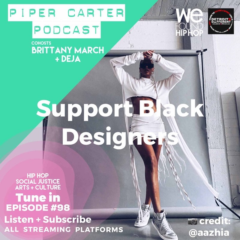 "SUPPORT BLACK DESIGNERS" episode artwork
