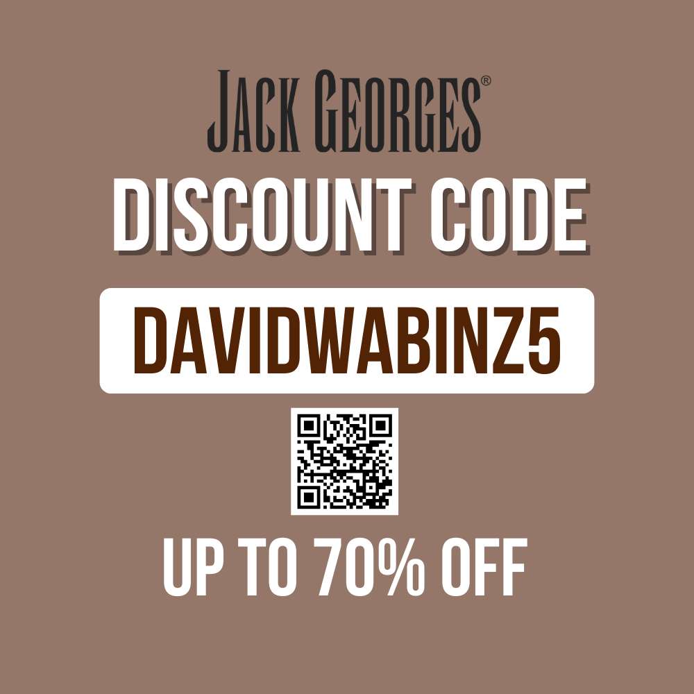 Jack Georges Discount Code DAVIDWABINZ5 - Extra 5% OFF all products episode artwork