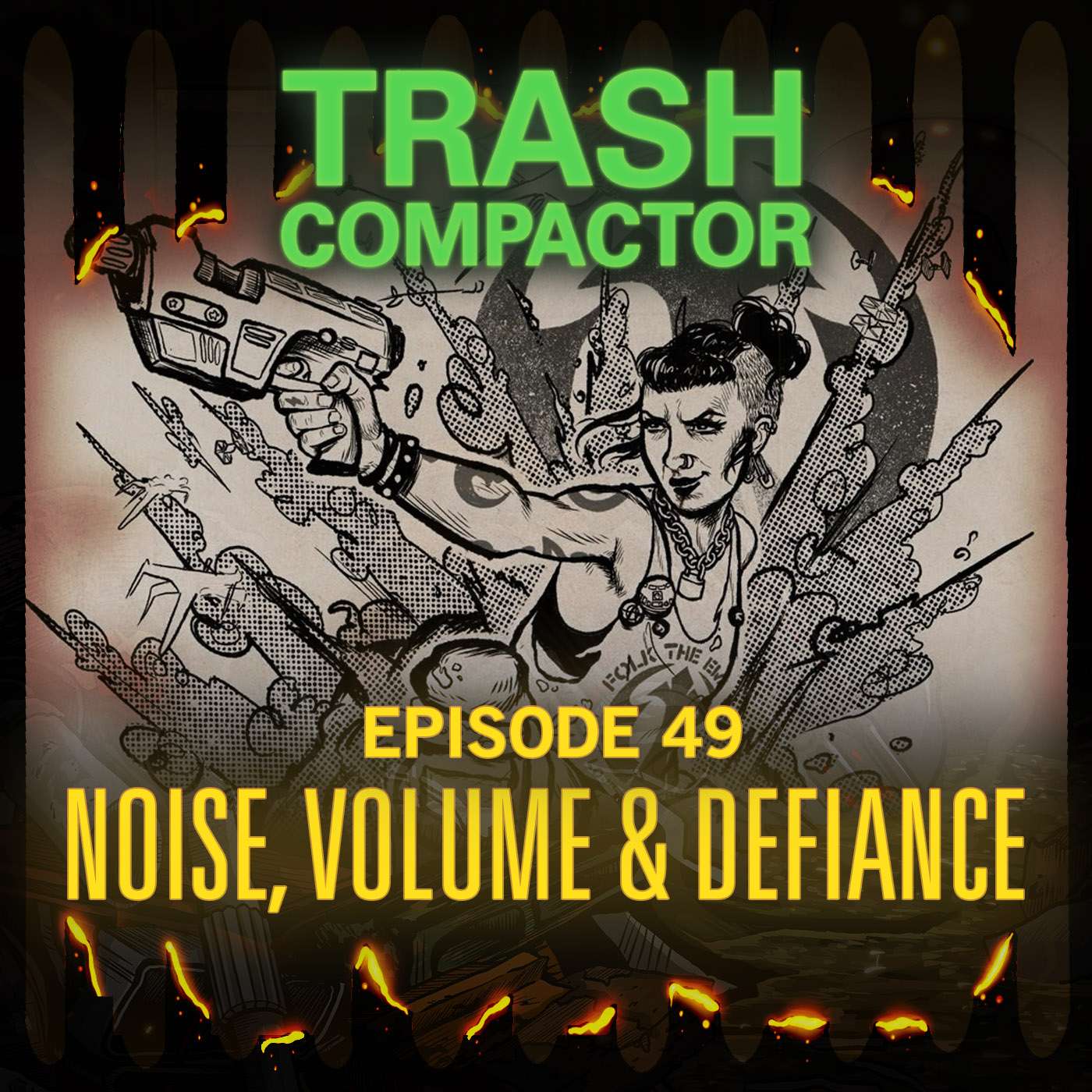 #49 – NOISE, VOLUME & DEFIANCE: Folk the Empire episode artwork