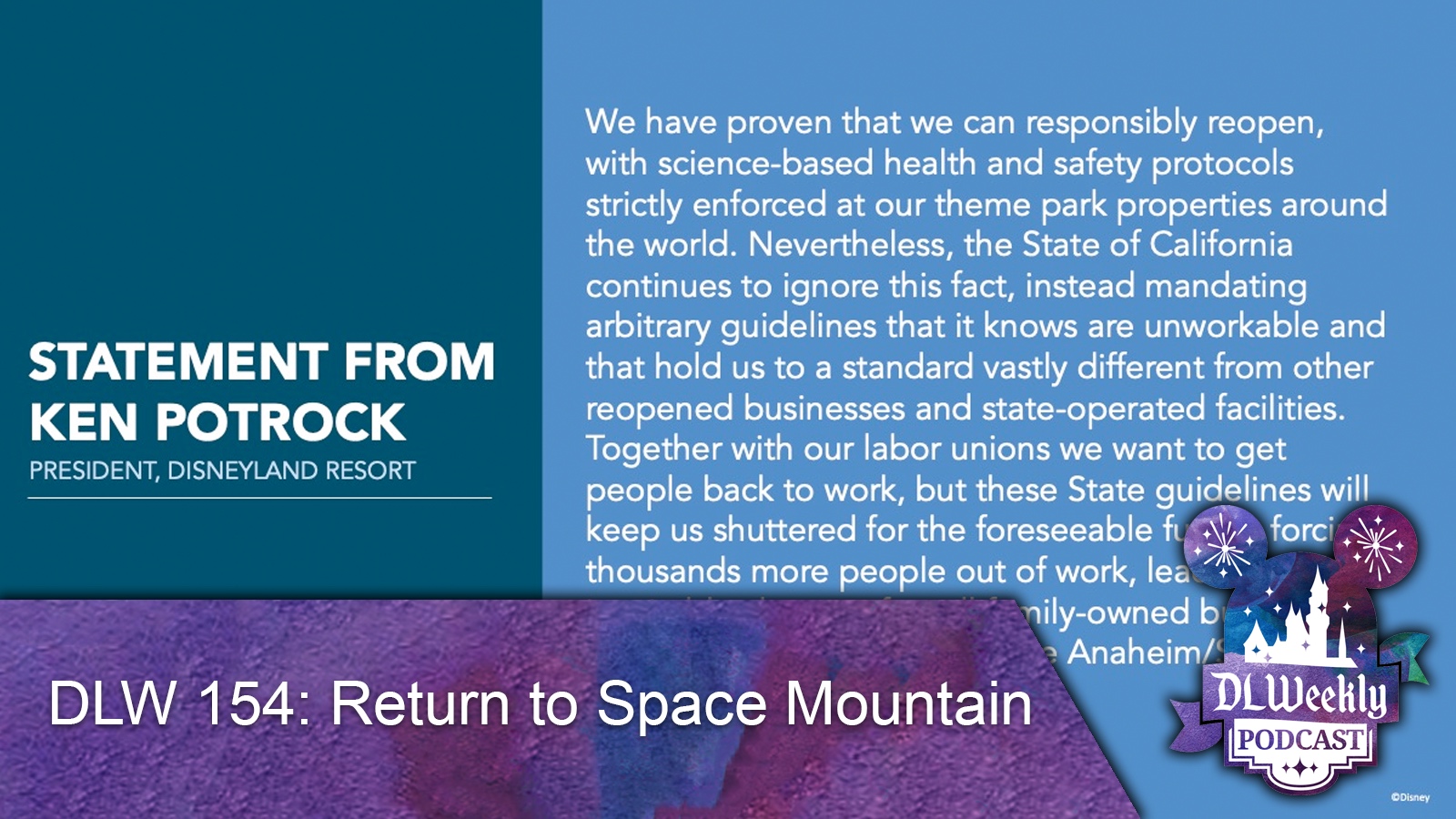 DLW 154: Return to Space Mountain