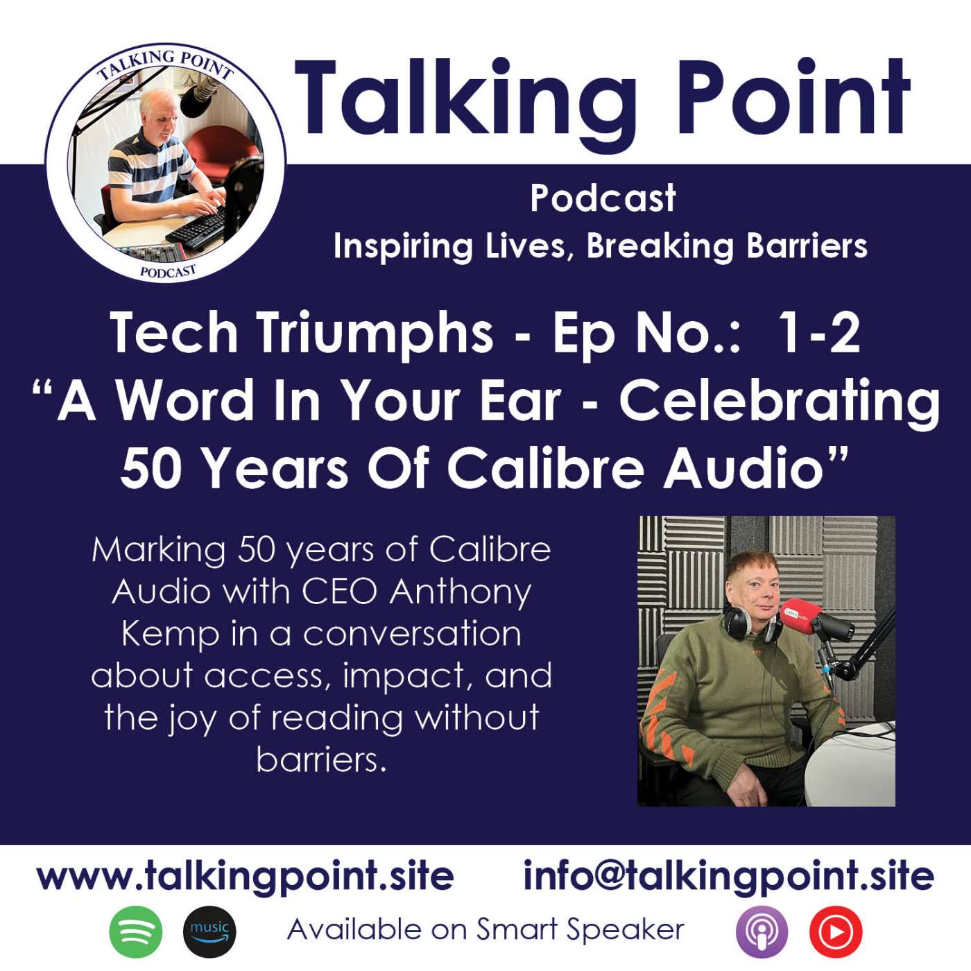 S1E1 - Talking Point 1-2 A Word in Your Ear - Celebrating 50 Years of Calibre Audio