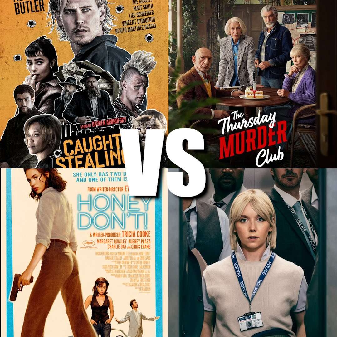 288. Caught Stealing VS Thursday Murder Club; Honey Don't VS Karen Pirie