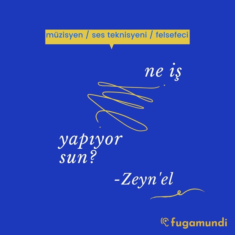 ne iş yapıyorsun?