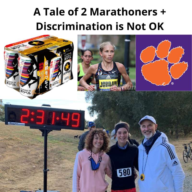 cover of episode A Tale of 2 Marathoners, The Kiss, Discrimination is Bad Plus Positive Press for Christian Coleman
