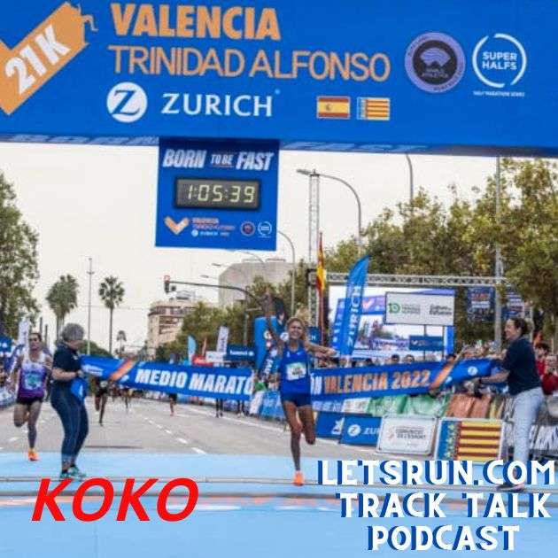 cover of episode Valencia Half Delivers, Koko, Fast Food and Booze, + The Future of American Running?