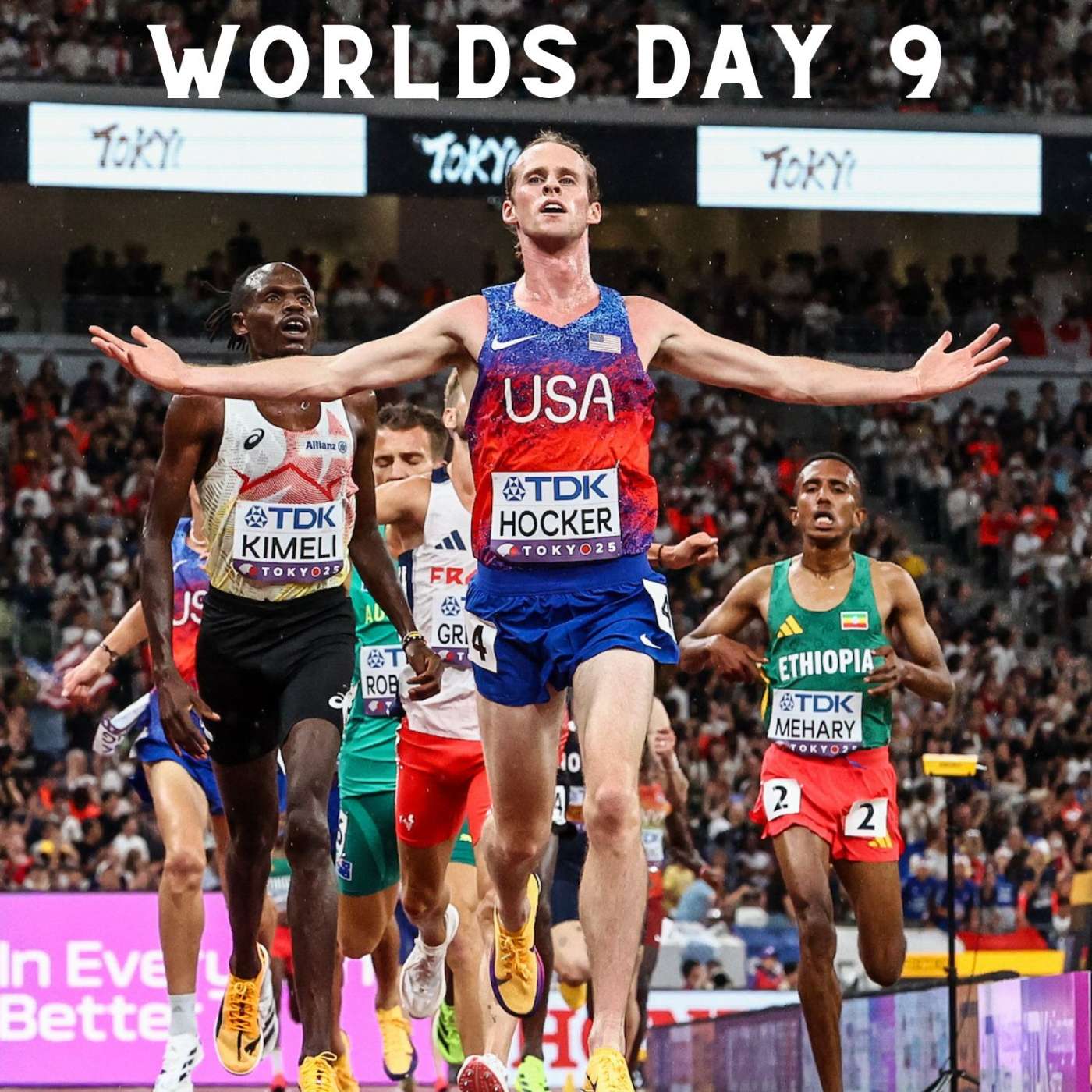 COLE HOCKER 5000 GOLD, Keely Upset, USA Botswana Relay Drama - World Champs Final Day