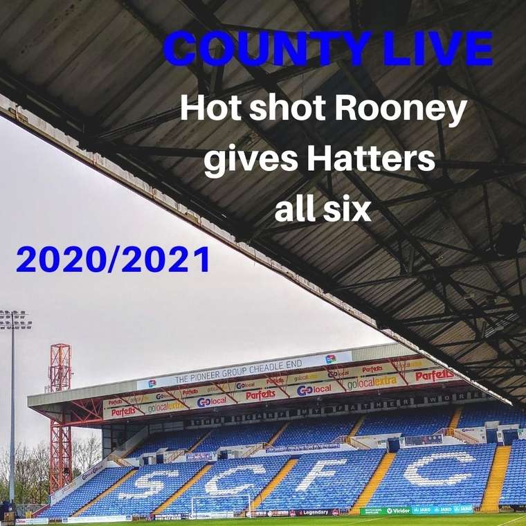 Hot shot Rooney's five goals give County all six Hot shot Rooney's five goals give County all six