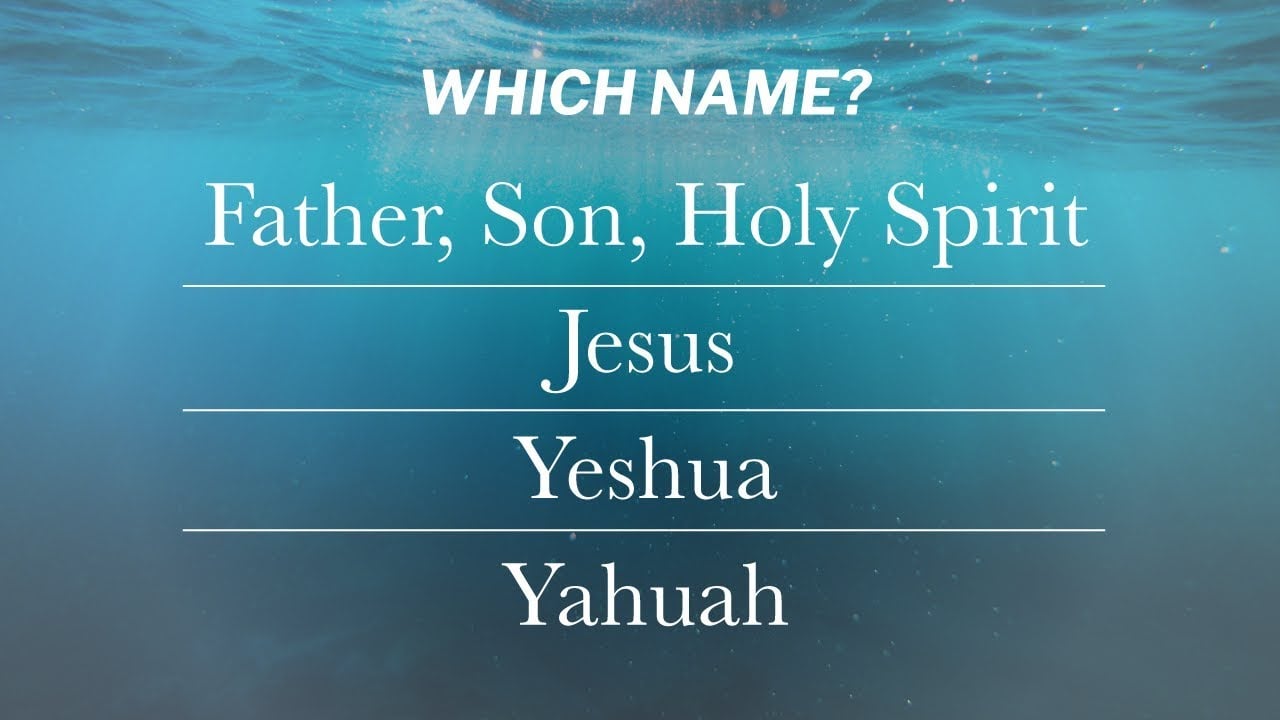 ╫ Into What Name Should We Baptize? [PODCAST]