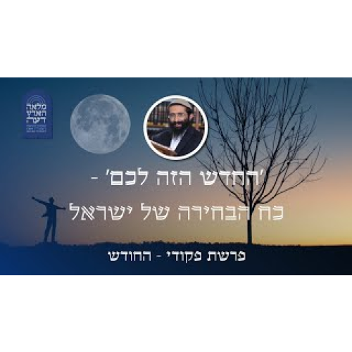 פרשת פקודי- החודש • 'החדש הזה לכם' - כוח הבחירה של ישראל episode artwork