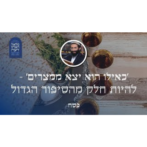 פסח • 'כאילו הוא יצא ממצרים' - להיות חלק מהסיפור הגדול episode artwork