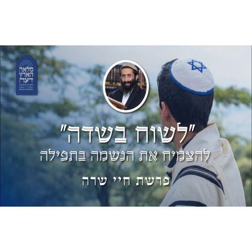 חיי שרה • הרב ראובן ששון • 'לשוח בשדה' - להצמיח את הנשמה בתפילה episode artwork