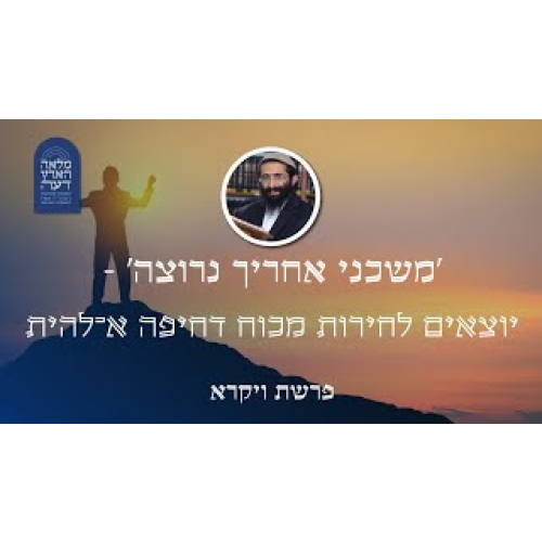 פרשת ויקרא • 'משכני אחריך נרוצה' - יוצאים לחירות מכוח דחיפה א־להית episode artwork