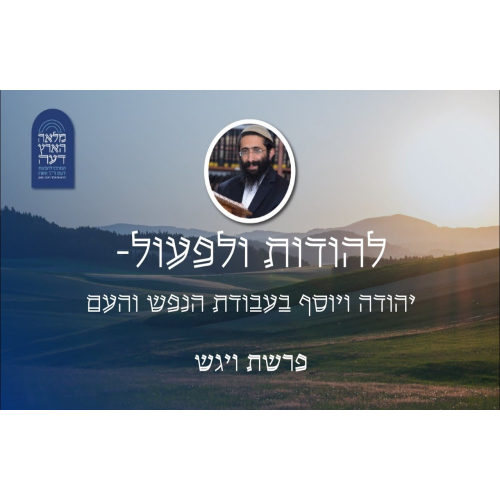 פרשת ויגש • להודות ולפעול - יהודה ויוסף בעבודת הנפש והעם episode artwork
