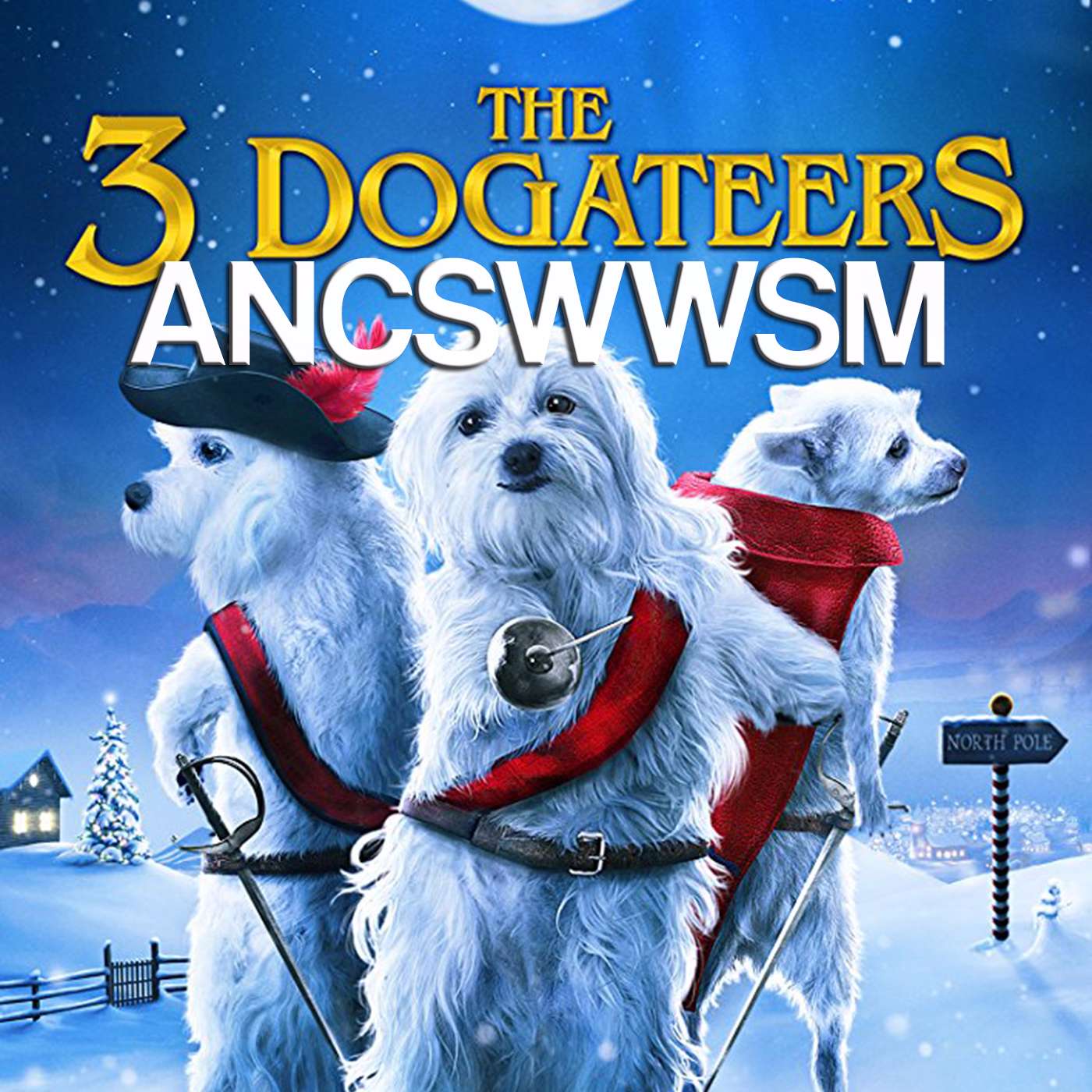 Festive Aggressive Puppers (The Three Dogateers)