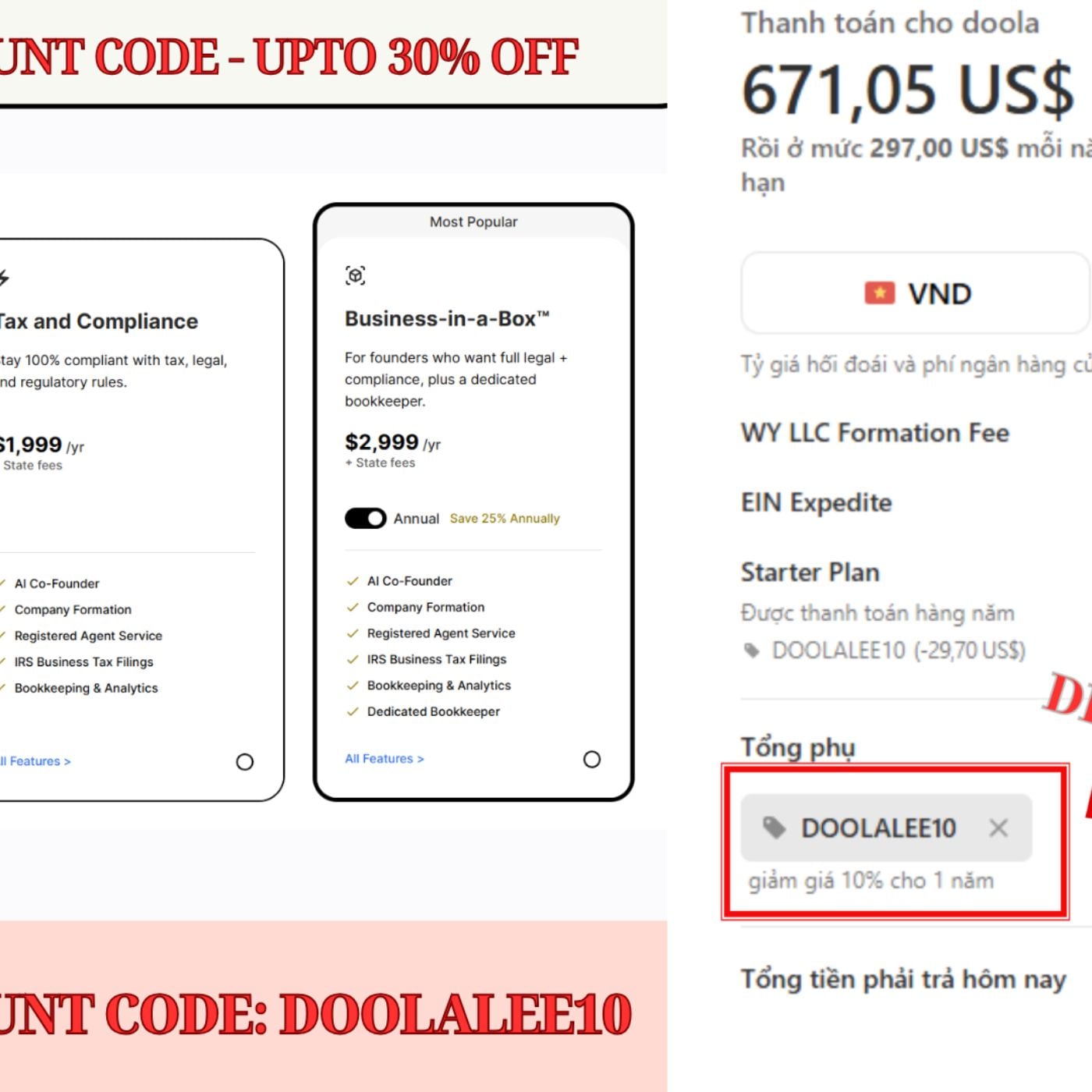 DOOLA COUPON CODE (DOOLALEE10) – SAVE UP TO 30% OFF