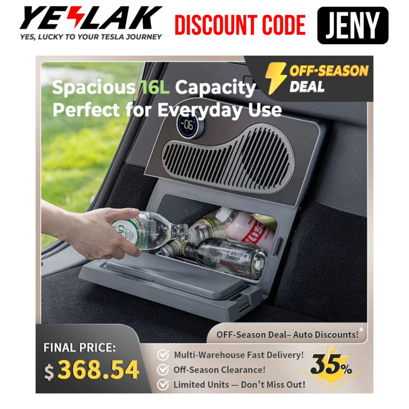 (2026) Extra 20% OFF using Yeslak Coupon Code JENY - Tesla Upgrade Essentials