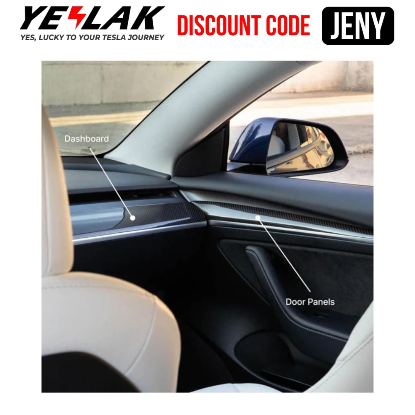 (2026 Worth Buying) Yeslak Discount Code JENY – Tesla Model Y Accessories