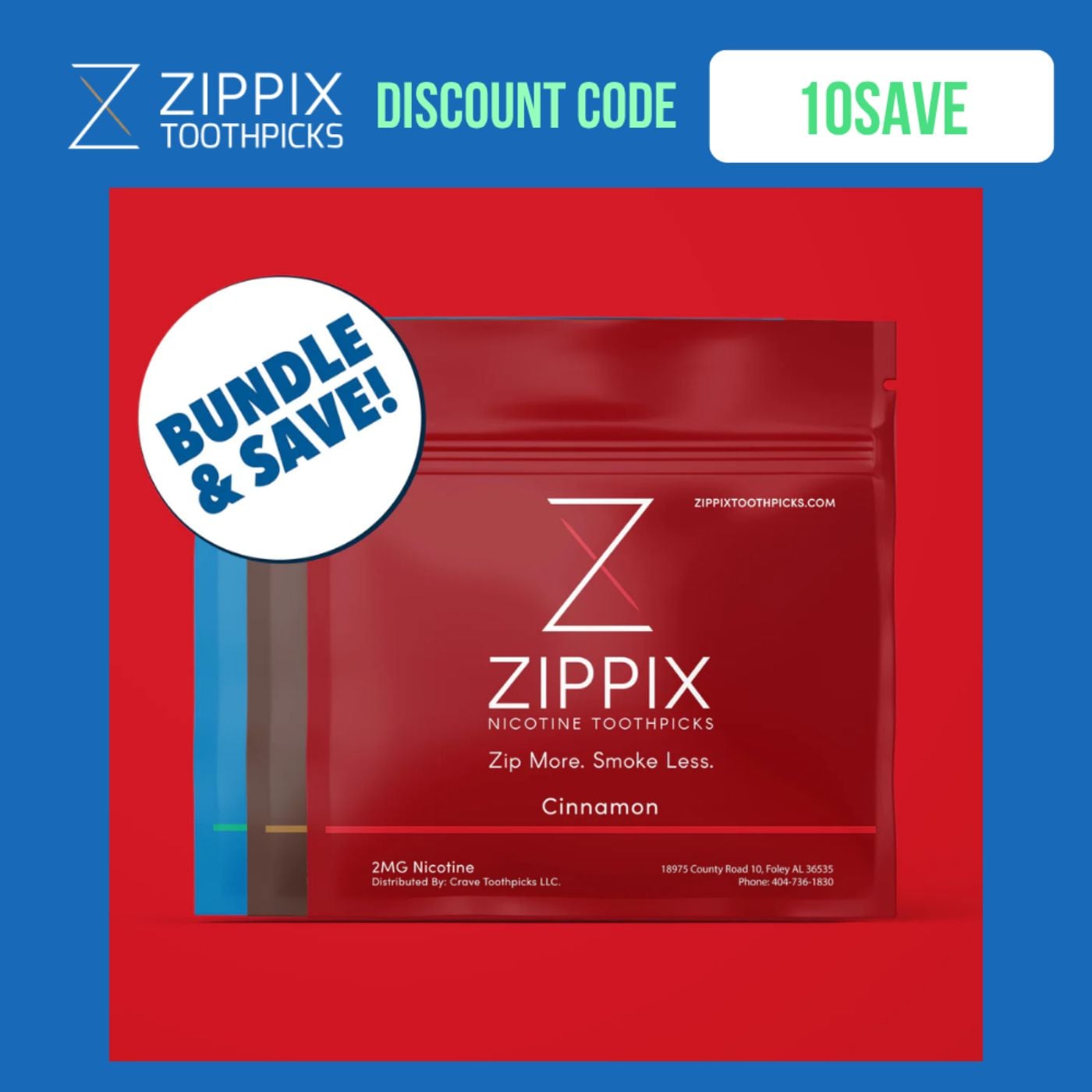 Zippix Toothpicks Discount Code 10SAVE - 10% OFF all products podcast artwork