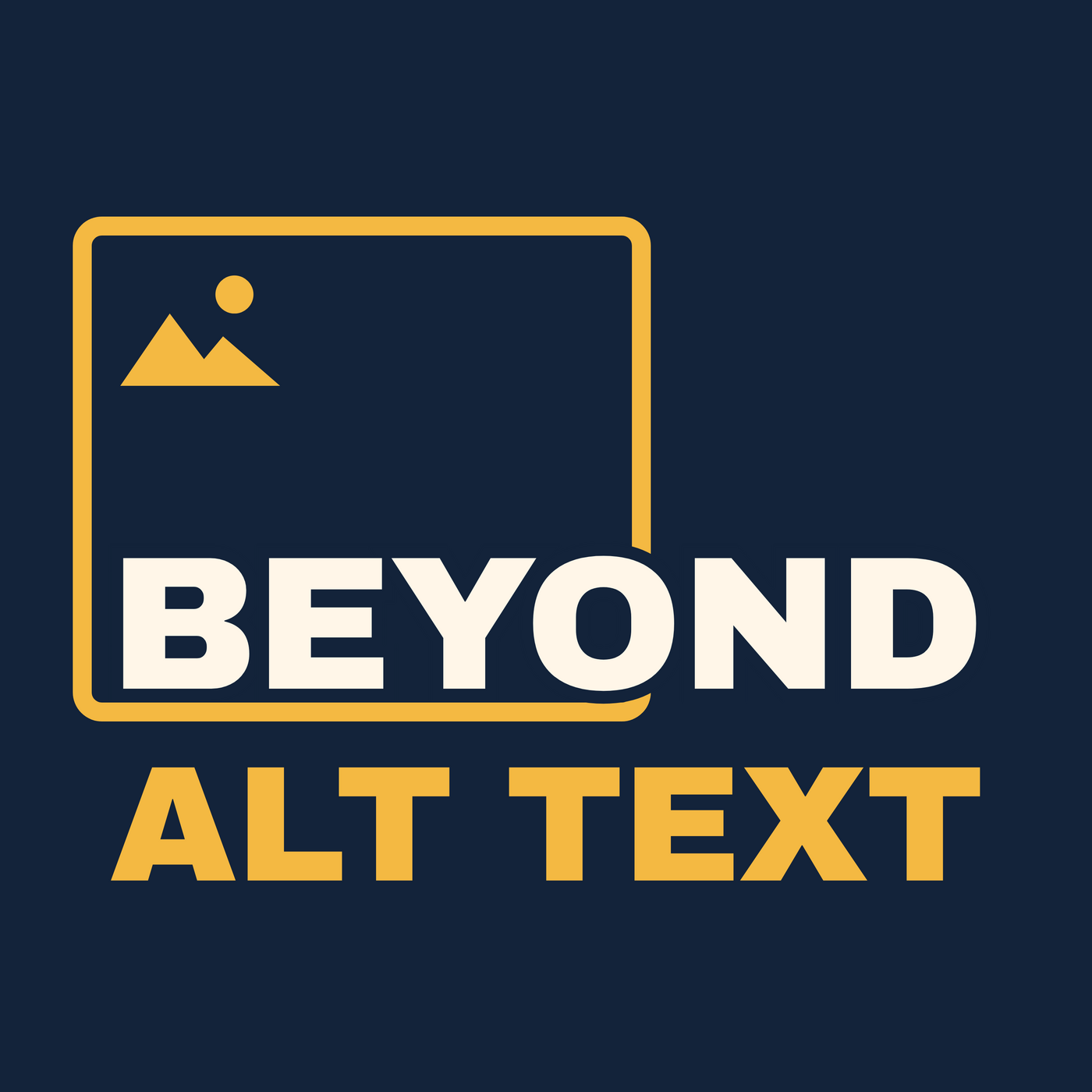 Beyond Alt Text podcast artwork