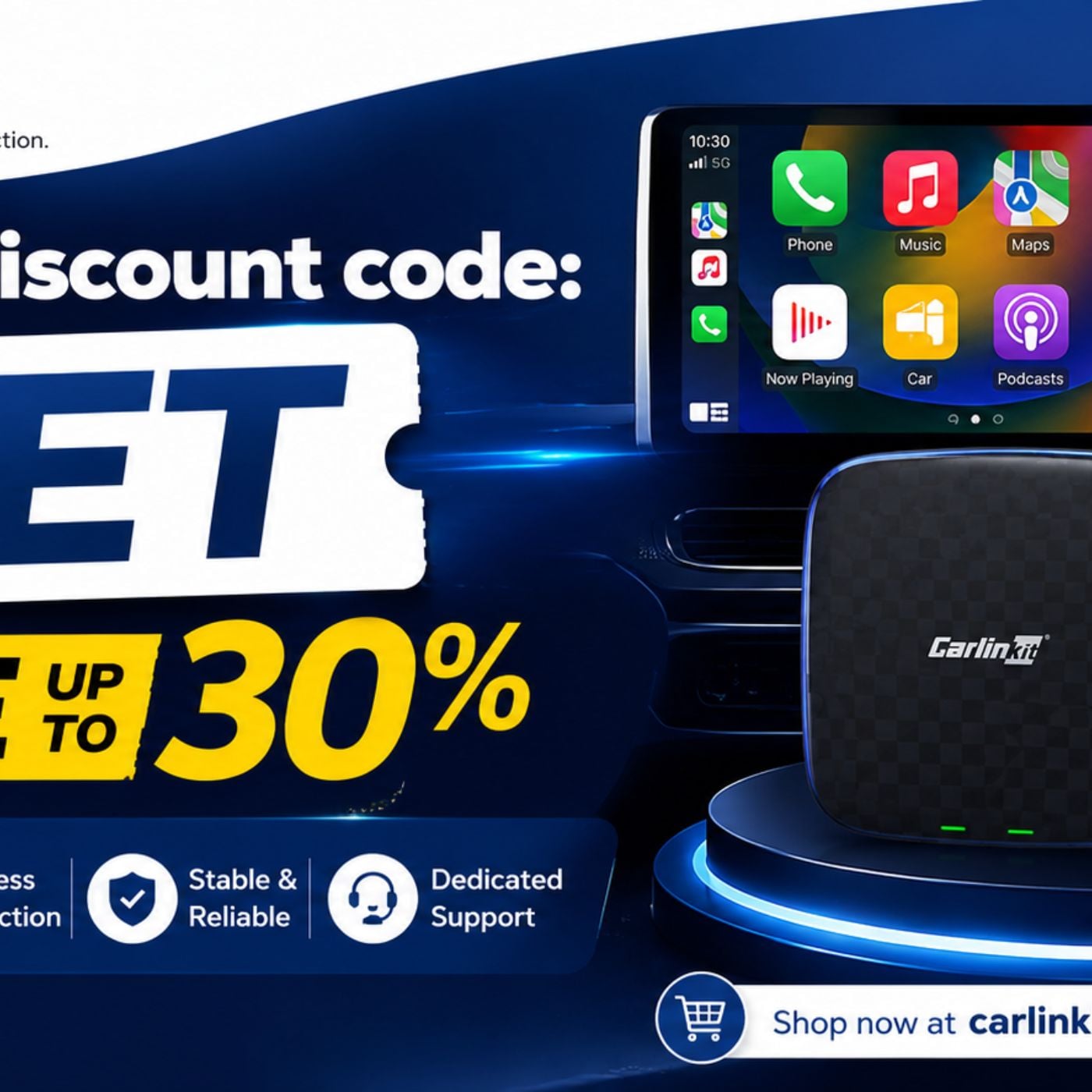 Carlinkit coupon code(GET) – Unlock Up To 30% Off