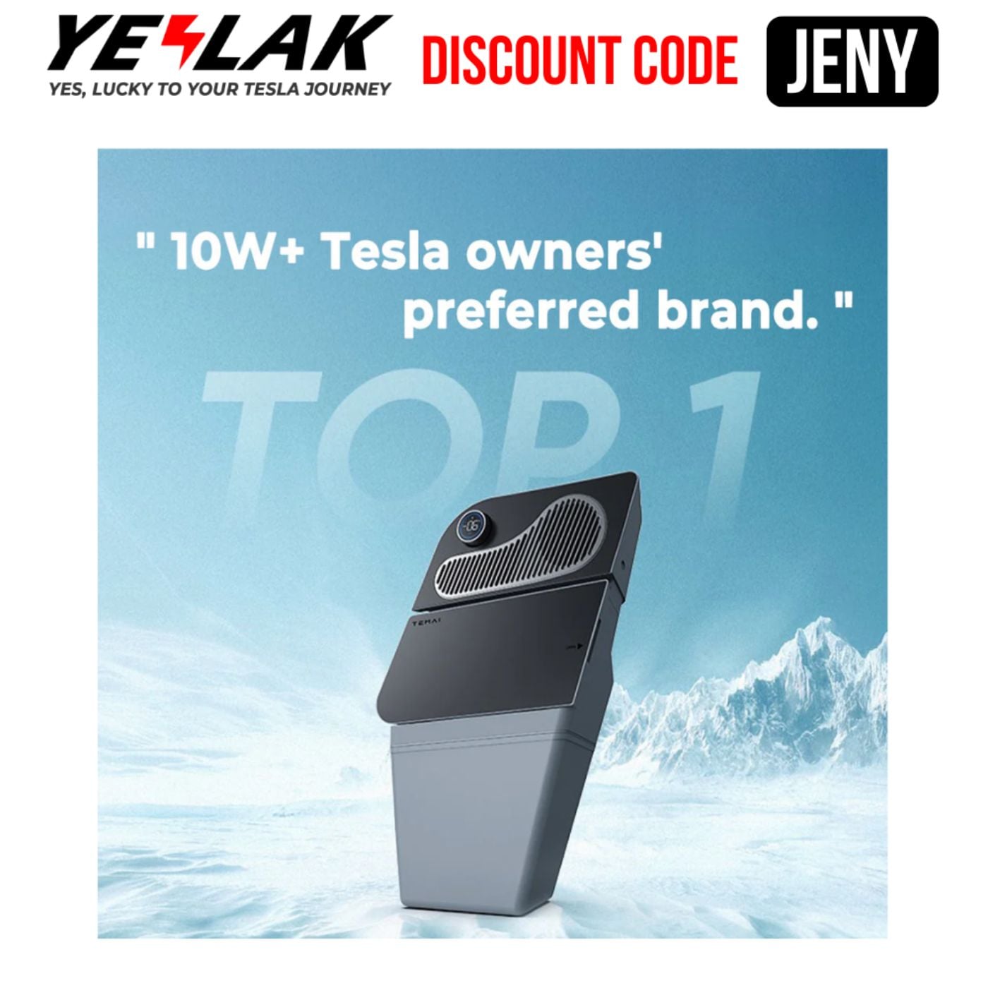 Yeslak Discount Code JENY - all products - Extra 20% OFF podcast artwork