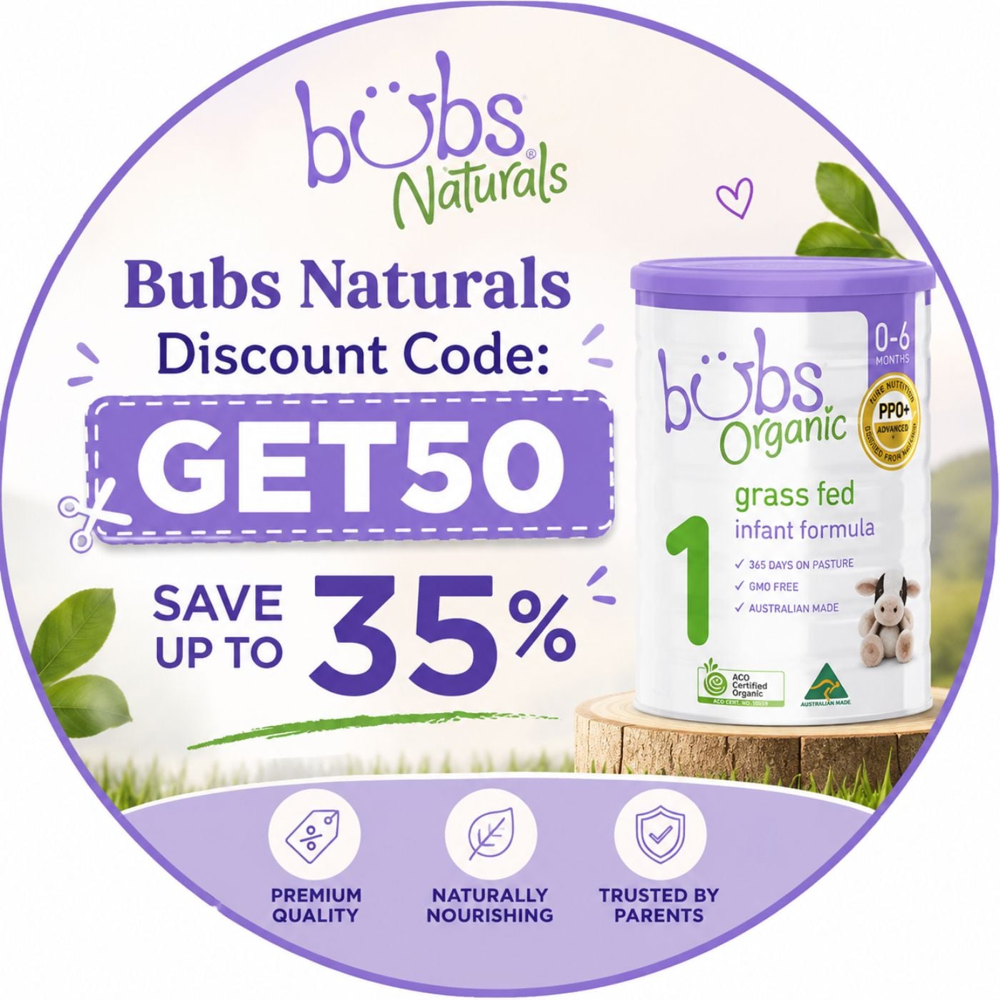 Bubs Naturals discount code: GET50 – your chance to save up to 35% off in 2026 podcast artwork