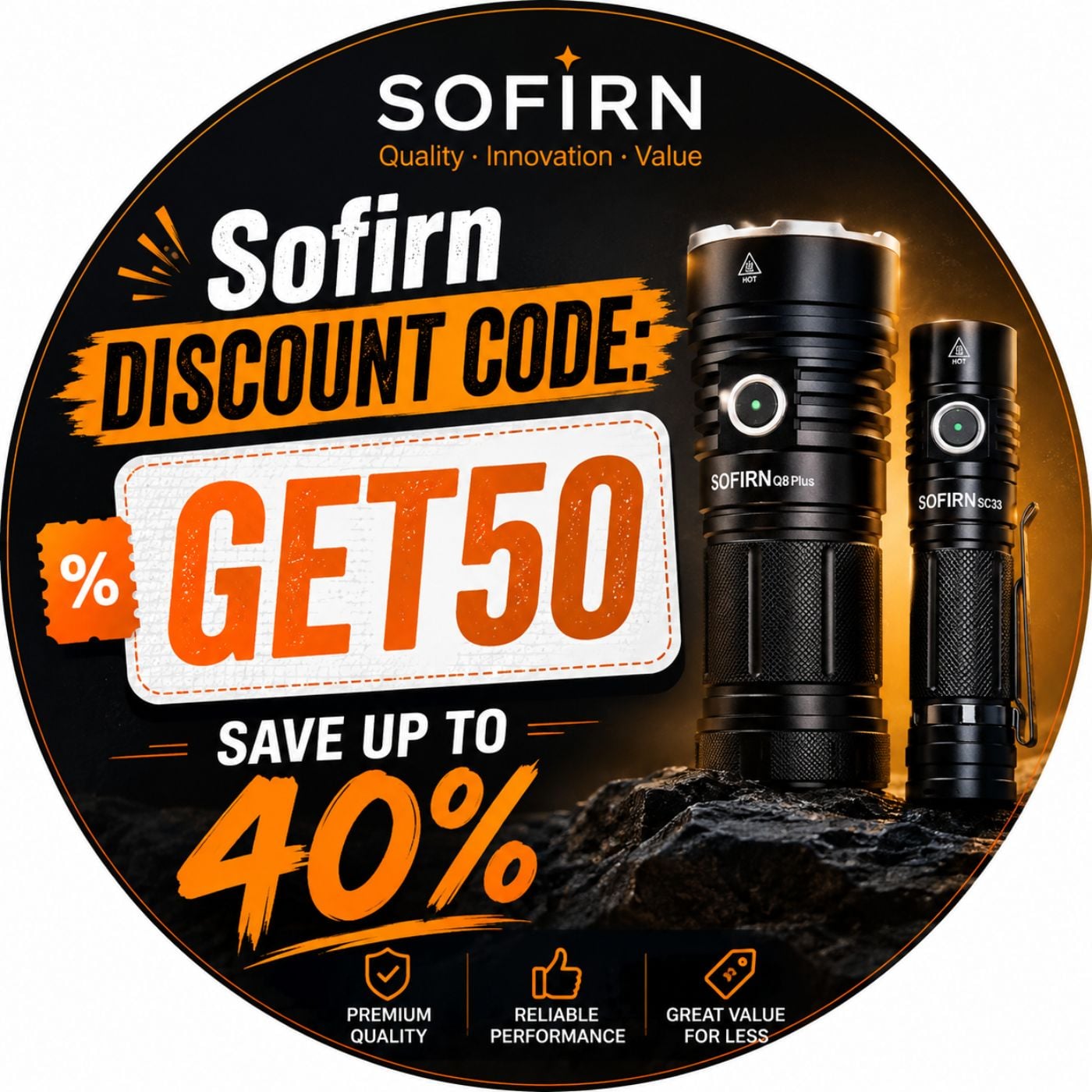 Sofirn discount code: GET50 – save up to 40% off podcast artwork