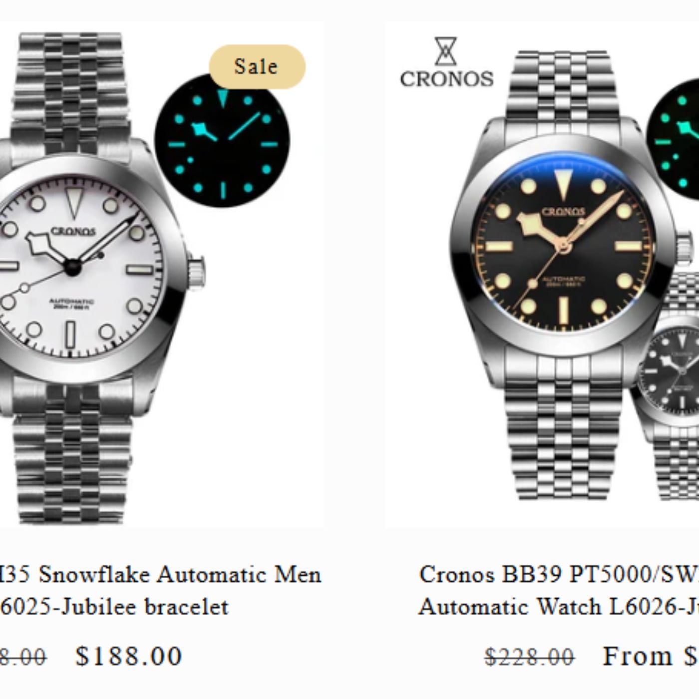 Cronos watch coupon code(GETDAILY) - Save Upto 30% Off