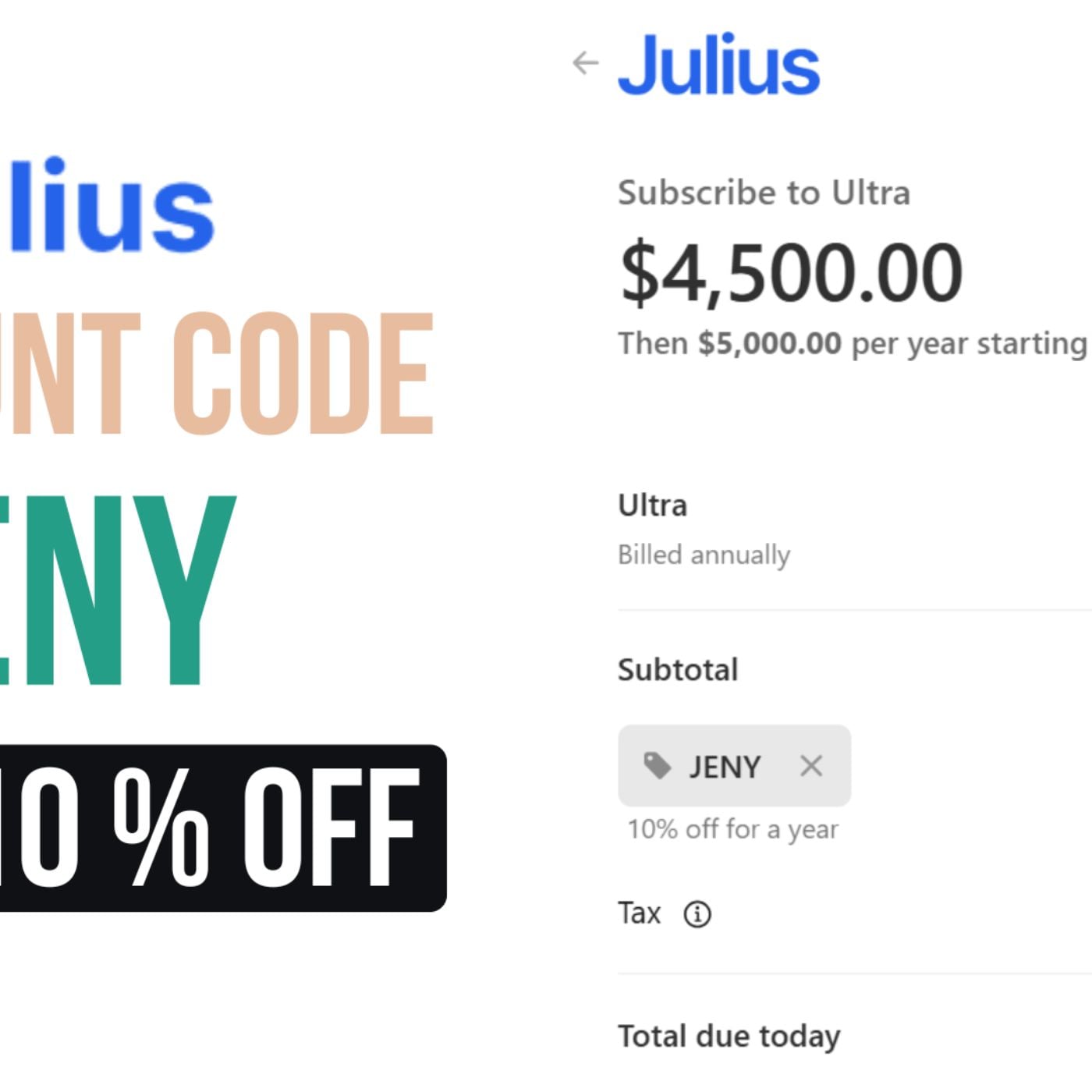Save Up to $500 OFF with Julius AI Promo Code JENY - Enterprise Analytics - 2026