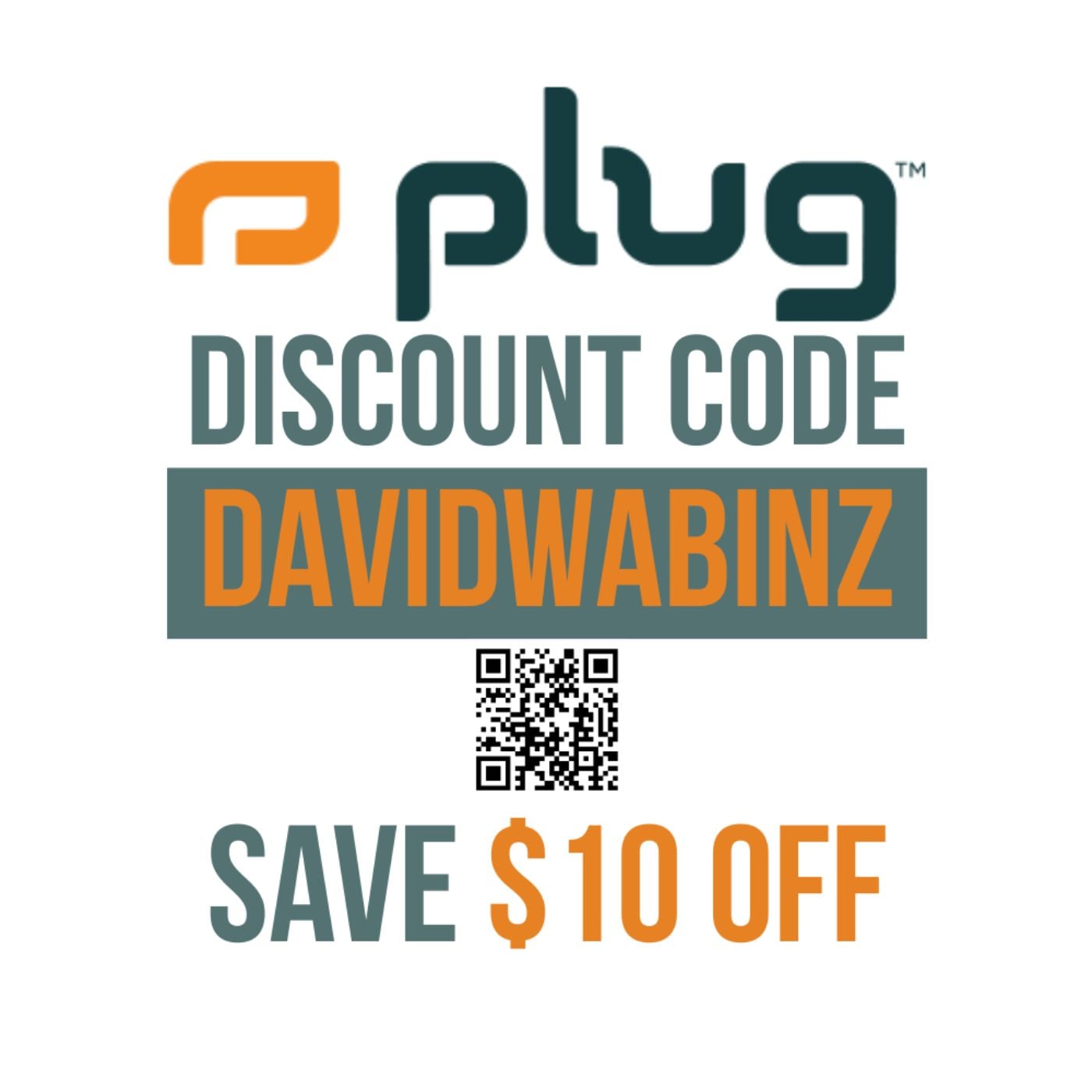 DAVIDWABINZ - Plug Tech Promo Code - Extra $10 OFF all orders podcast artwork