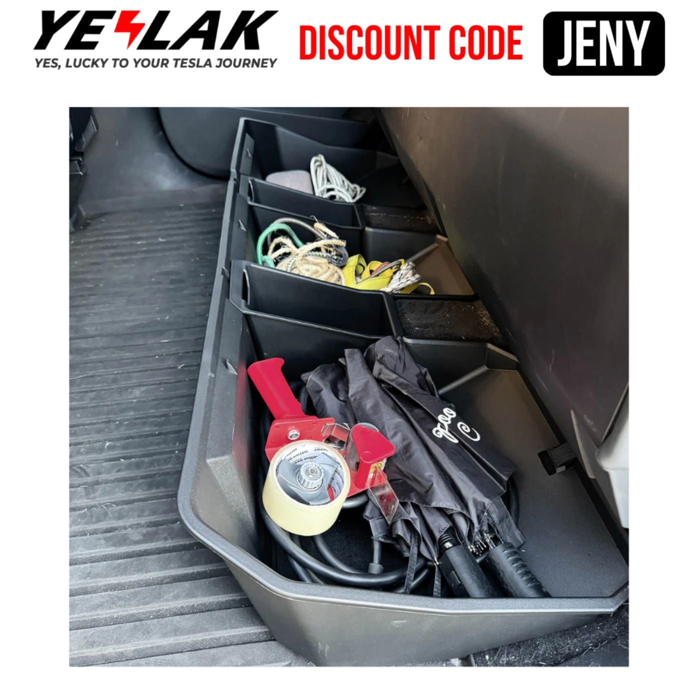 Yeslak Discount Code JENY – Tesla Accessories with Perfect Factory Fit - 2026