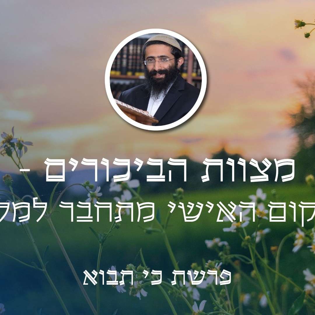 פרשת כי תבוא • מצוות הביכורים - כשהמקום האישי מתחבר למלכות ה' episode artwork