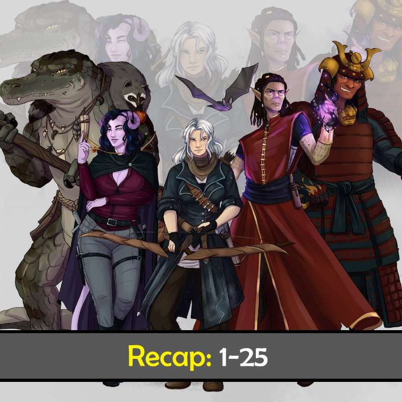 Recap: Episodes 1-25