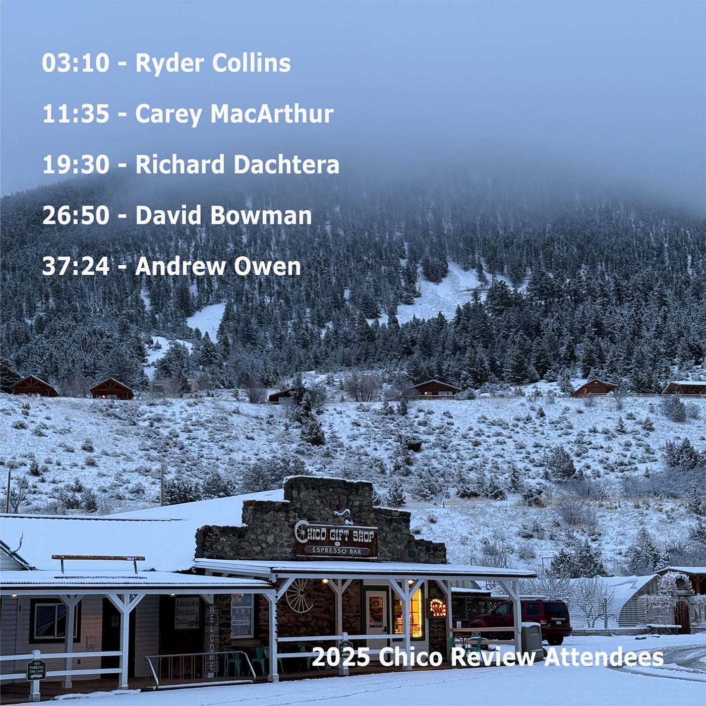 2025 Chico Review Attendees