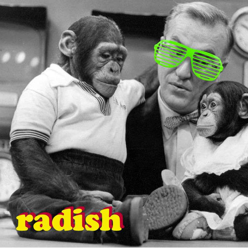 #244:Another Radish Morning With J. Fred Muggs & Seeds! episode artwork
