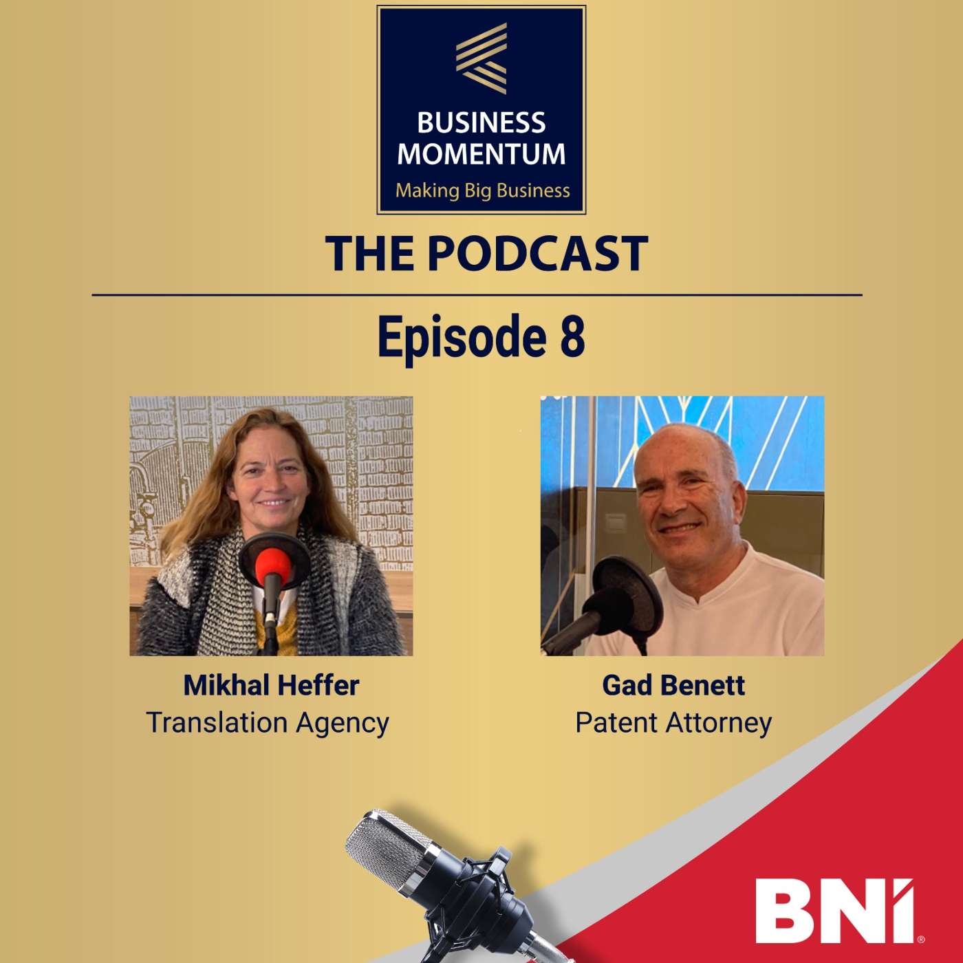 8 – Assisting clients in the global market with translation services and filing patents.-Gad Benett,Mikhal Heffer episode artwork