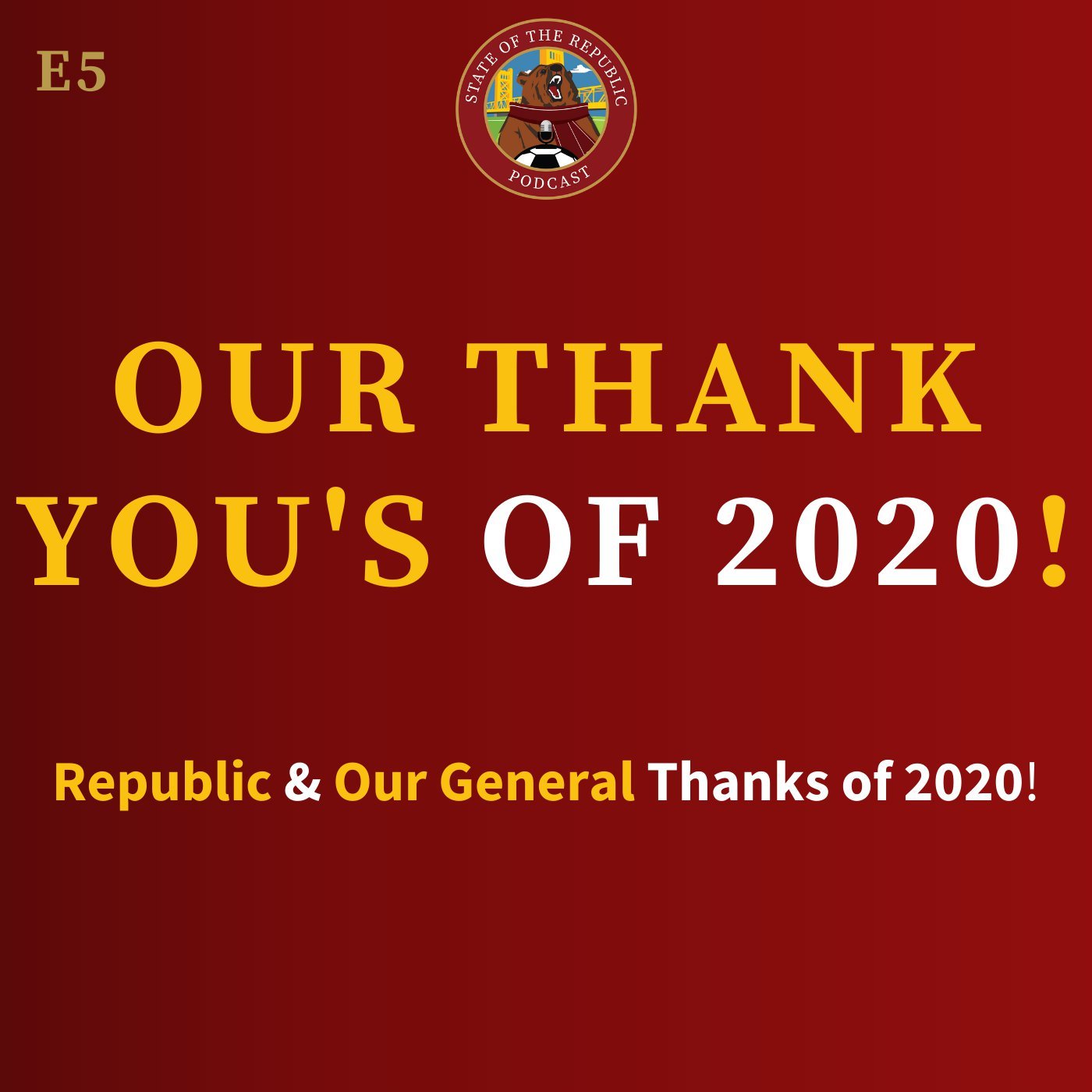 S1E5 - Our Thank You's of 2020!