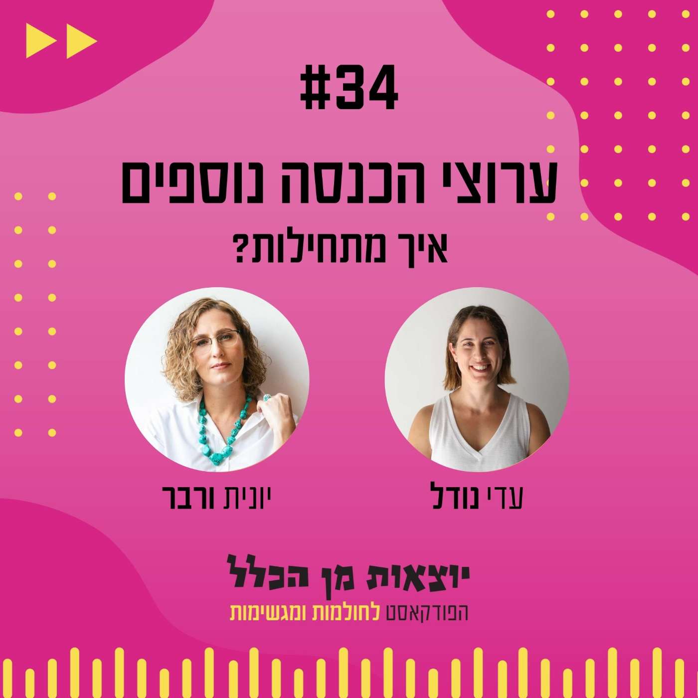 #34 – ערוצי הכנסה נוספים - איך מתחילות? יונית ורבר episode artwork