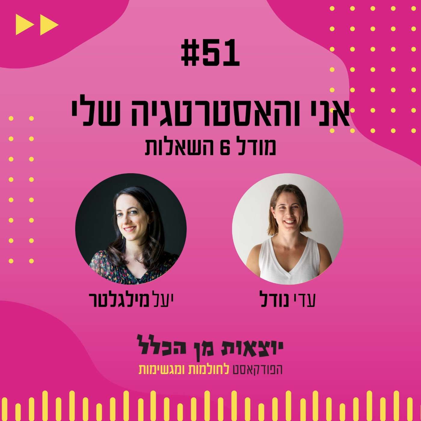 #51 – אני והאסטרטגיה שלי - מודל 6 השאלות - יעל מילגלטר #51 – אני והאסטרטגיה שלי - מודל 6 השאלות - יעל מילגלטר