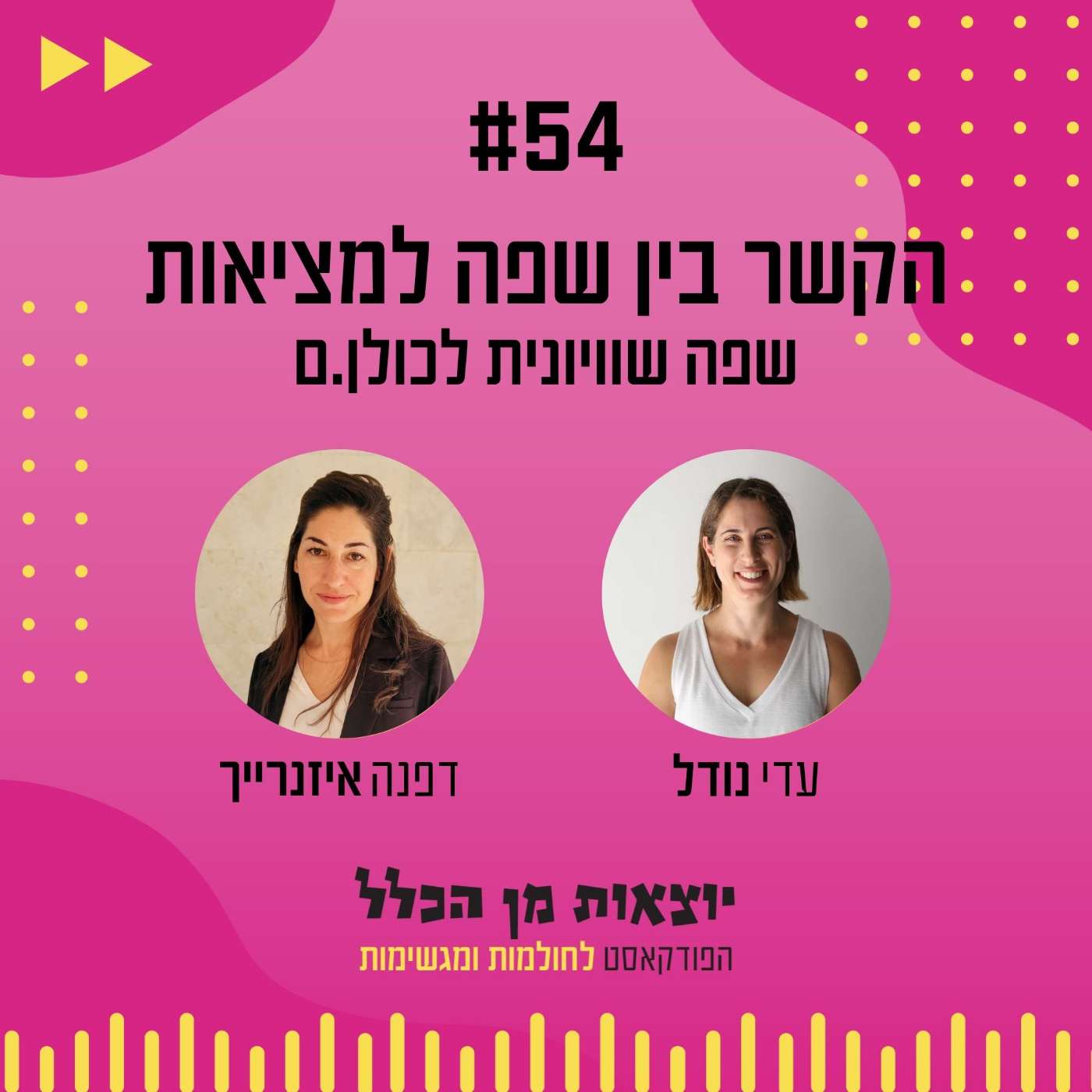 #54 – הקשר בין שפה למציאות - שפה שיוויונית לכולן.ם - דפנה איזנרייך #54 – הקשר בין שפה למציאות - שפה שיוויונית לכולן.ם - דפנה איזנרייך